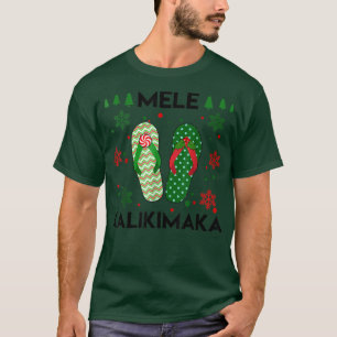 Mele Kalikimaka Flip Flops Christmas in Hawaii Bea T-Shirt