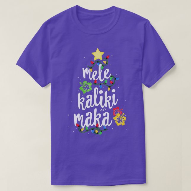 Mele Kalikimaka  For Women Hawaiian Hawaii Christm T-Shirt (Design Front)