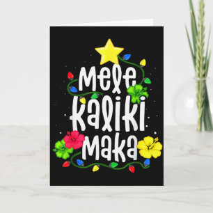 Mele Kalikimaka For Women Hawaiian Hawaii Christma Card