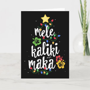 Mele Kalikimaka For Women Hawaiian Hawaii Christma Card