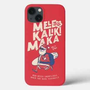 Mele Kalikimaka - Funny Santa Hawaiian Christmas  iPhone 13 Case