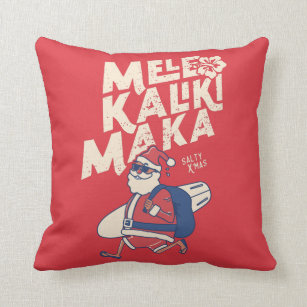 Mele Kalikimaka - Funny Santa Hawaiian Christmas Cushion