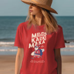 Mele Kalikimaka - Funny Santa Hawaiian Christmas T T-Shirt<br><div class="desc">Are you planning a trip to travel to Hawaii this Christmas? Don't forget to wish the natives a merry Christmas in style with this funny & unique tropical tee for the Christmas season. Featuring the phrase Mele Kalikimaka, which means Merry Christmas. The perfect gift for anyone who is vacationing in...</div>