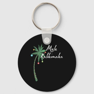 Mele Kalikimaka Hawaii Christmas Hawaiian T Shirt Key Ring