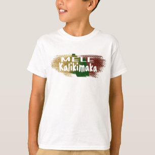 Mele Kalikimaka Hawaii glitter splatter boys shirt