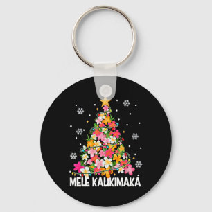 Mele Kalikimaka Hawaii Hawaiian Christmas Xmas Gir Key Ring