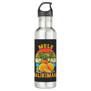 Mele Kalikimaka Hawaii Merry Christmas  710 Ml Water Bottle