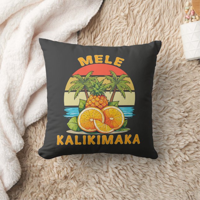 Mele Kalikimaka Hawaii Merry Christmas  Cushion (Blanket)