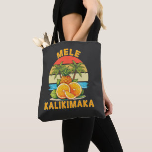 Mele Kalikimaka Hawaii Merry Christmas  Tote Bag