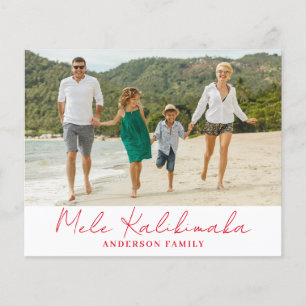 Mele Kalikimaka Hawaiian Budget Christmas Photo  Flyer