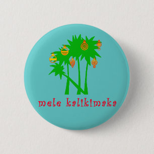 Mele Kalikimaka Hawaiian Christmas Apparel 6 Cm Round Badge