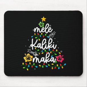 Mele Kalikimaka Hawaiian Christmas Hawaii Tropical Mouse Pad