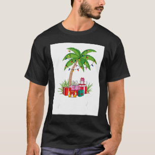 Mele Kalikimaka Hawaiian Christmas Palm Tree Famil T-Shirt