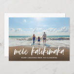 Mele Kalikimaka Hawaiian Christmas Photo Card<br><div class="desc">Celebrate Christmas with this Hawaiian themed Mele Kalikimaka holiday photo card! A perfect way to share your travels with your loved ones.</div>