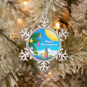 Mele Kalikimaka, Hawaiian Christmas Tree Ornaments