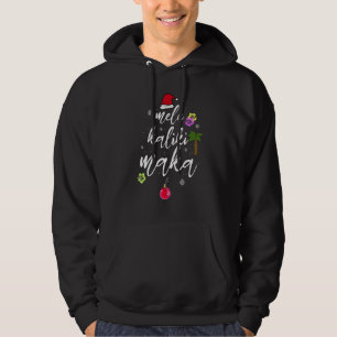 Mele Kalikimaka Hawaiian Hawaii Xmas Pajama Palm T Hoodie