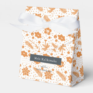 Mele Kalikimaka Hawaiian Holiday Floral Favour Box