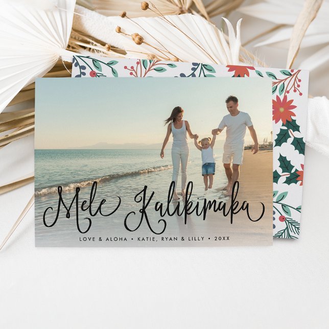 Mele Kalikimaka | Hawaiian Holiday Photo Card (Creator Uploaded)