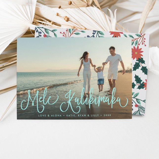 Mele Kalikimaka | Hawaiian Holiday Photo Card (Creator Uploaded)