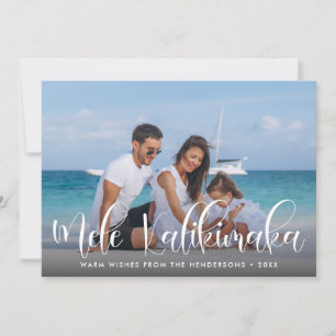 Mele Kalikimaka  Hawaiian Holiday Photo Card