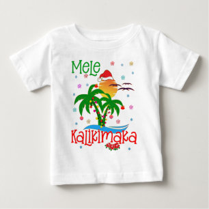 Mele Kalikimaka Hawaiian Merry Christmas Aloha  Baby T-Shirt