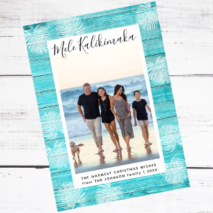 Mele Kalikimaka Hawaiian Photo Christmas Card