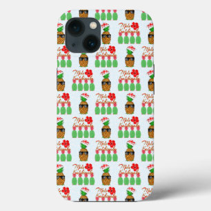 Mele Kalikimaka Hawaiian Pineapple Merry Christmas iPhone 13 Case