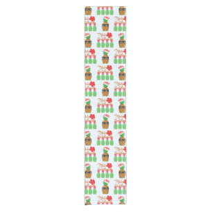 Mele Kalikimaka Hawaiian Pineapple Merry Christmas Short Table Runner