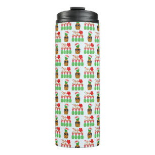 Mele Kalikimaka Hawaiian Pineapple Merry Christmas Thermal Tumbler