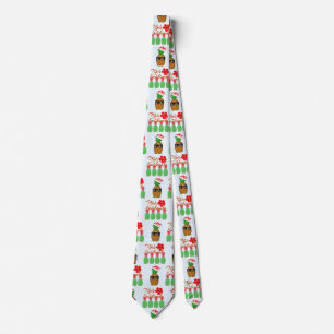 Mele Kalikimaka Hawaiian Pineapple Merry Christmas Tie
