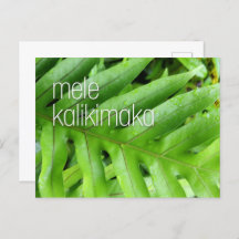 Mele Kalikimaka Holiday Merry Christmas Card