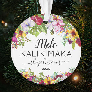 Mele Kalikimaka Holiday Ornament