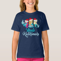 Mele Kalikimaka Mermaid Christmas Cute Kids