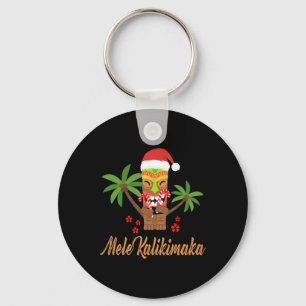 Mele Kalikimaka Merry Christmas Hawaiian Xmas Gift Key Ring