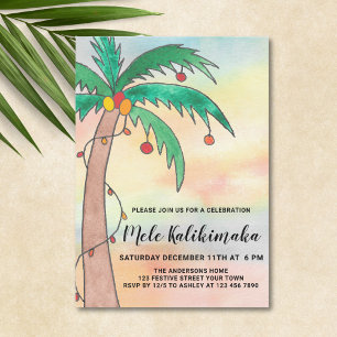 Mele Kalikimaka Party Invitation