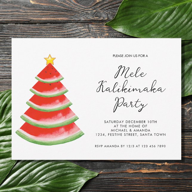 Mele Kalikimaka Party Invitation (Creator Uploaded)