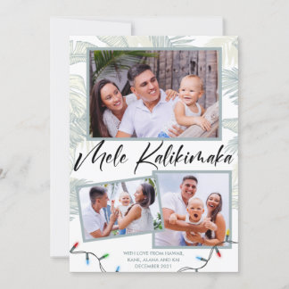 Mele Kalikimaka Photo Collage Holiday Card