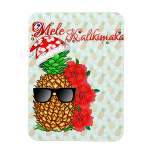 Mele Kalikimaka Pineapple Magnet