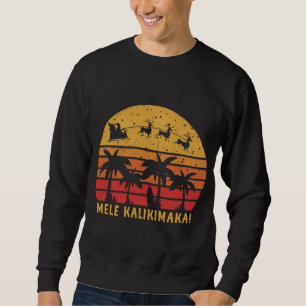 Mele Kalikimaka Retro Hawaiian Christmas Family Va Sweatshirt