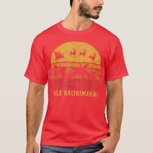 Mele Kalikimaka Retro Hawaiian Christmas Family Va T-Shirt