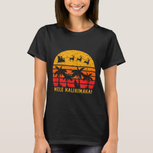 Mele Kalikimaka Retro Hawaiian Christmas Family Va T-Shirt
