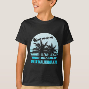 Mele Kalikimaka Retro Hawaiian Christmas Family Va T-Shirt