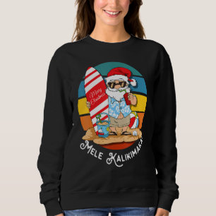 Mele Kalikimaka Retro Hawaiian Christmas In July Sweatshirt