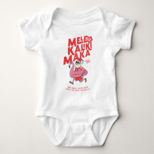 Mele Kalikimaka Santa Flamingo Christmas Getaways  Baby Bodysuit