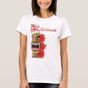 Mele Kalikimaka Santa Tiki T-Shirt