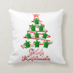 Mele Kalikimaka Sea Turtles Cushion