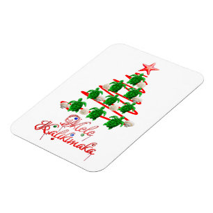 Mele Kalikimaka Sea Turtles Magnet