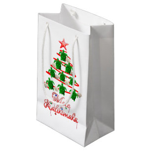 Mele Kalikimaka Sea Turtles Small Gift Bag