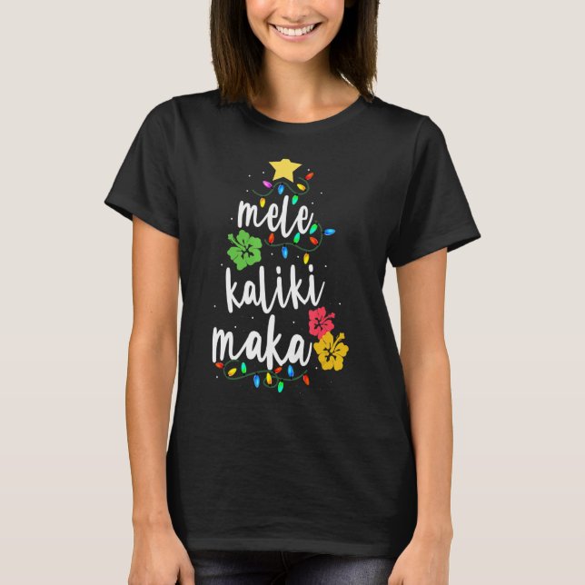 Mele Kalikimaka Shirt For Women Hawaiian Hawaii Ch (Front)