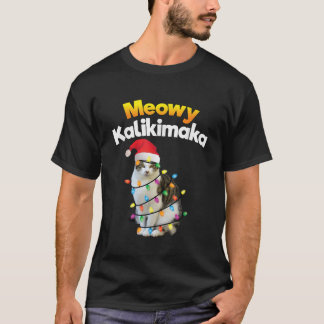 Mele Kalikimaka Shirt Hawaiian Merry Christmas Cat